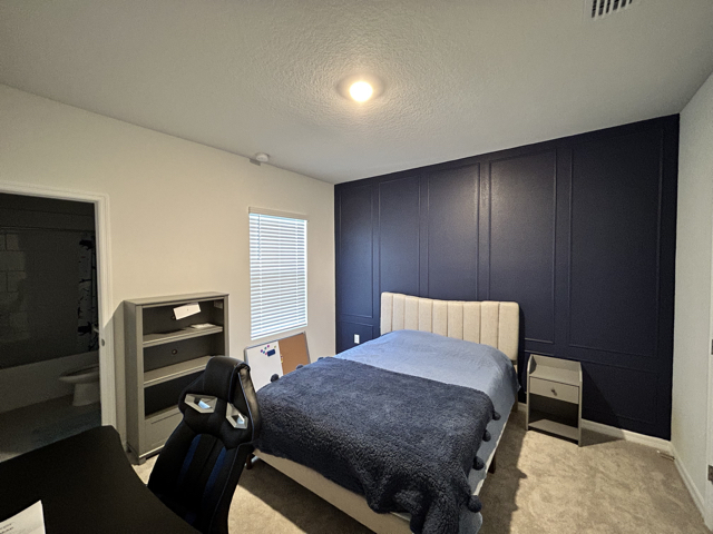 Accent Wall with Custom Trim After