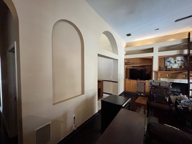 Living Room Before Paint and Vinyl Plank