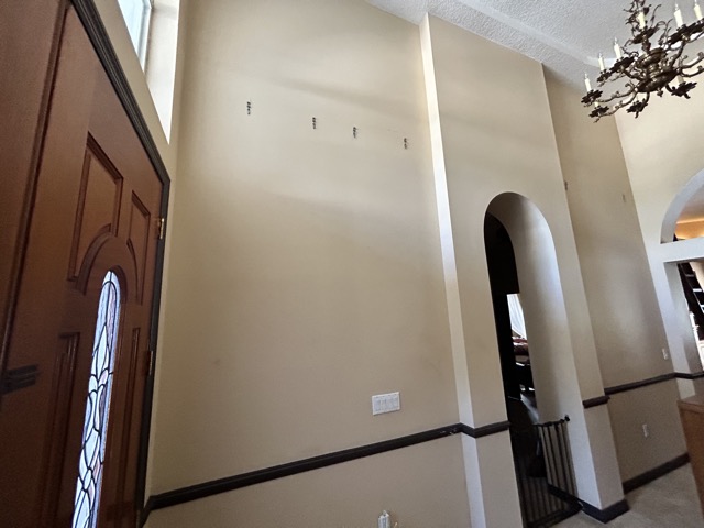 Living Room Before Paint and Vinyl Plank