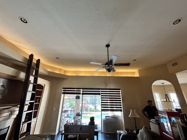 Living Room Before Paint and Vinyl Plank