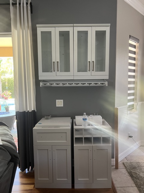 Wine Cabinet Install