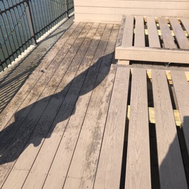 Decking before