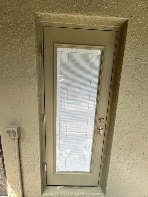 Pool Door Color Change After