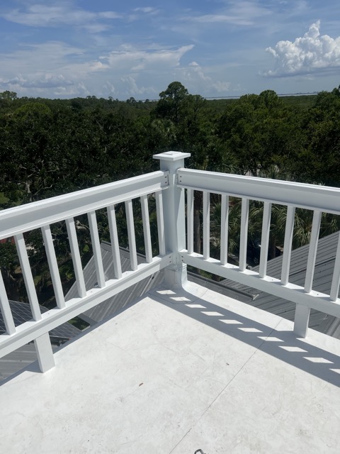Custom Railing on 3rd Floor Observatory