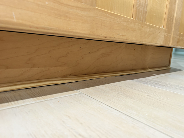 Color Matched Quarter Round Installation